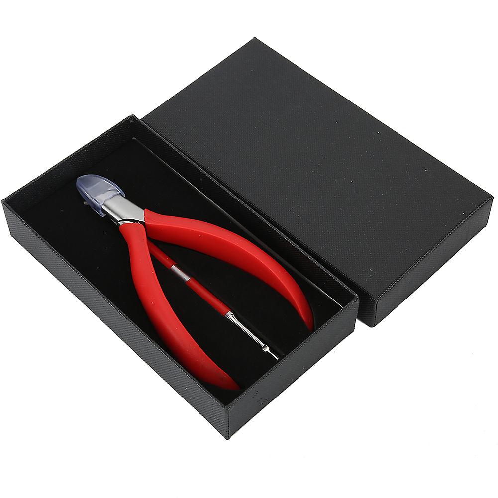 2pcs Ingrown Nail Clipper Cuticle Pusher Set Silicone Handle Nipper Clipper Kit