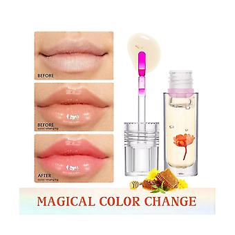 Farbwechsel Lippenöl Blume Lipgloss Ph Farbwechsel Lippenöl Rosa Klare Lippenglasur Flüssige Feuchtigkeitspflege 4