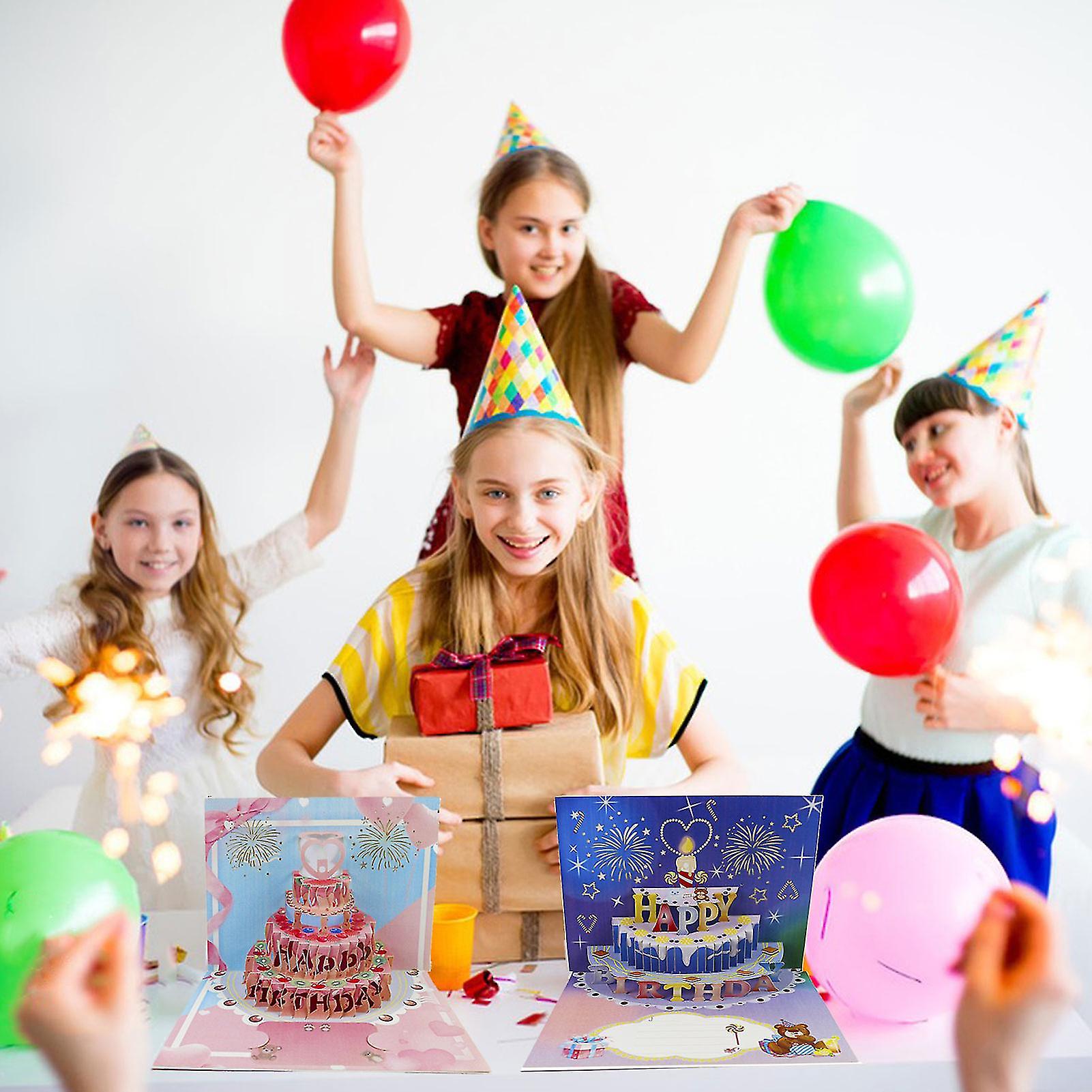 Musik-Dankeskarten Für Kindergeburtstage – 10 Bunte Fill-In-Karten Mit Umschlägen