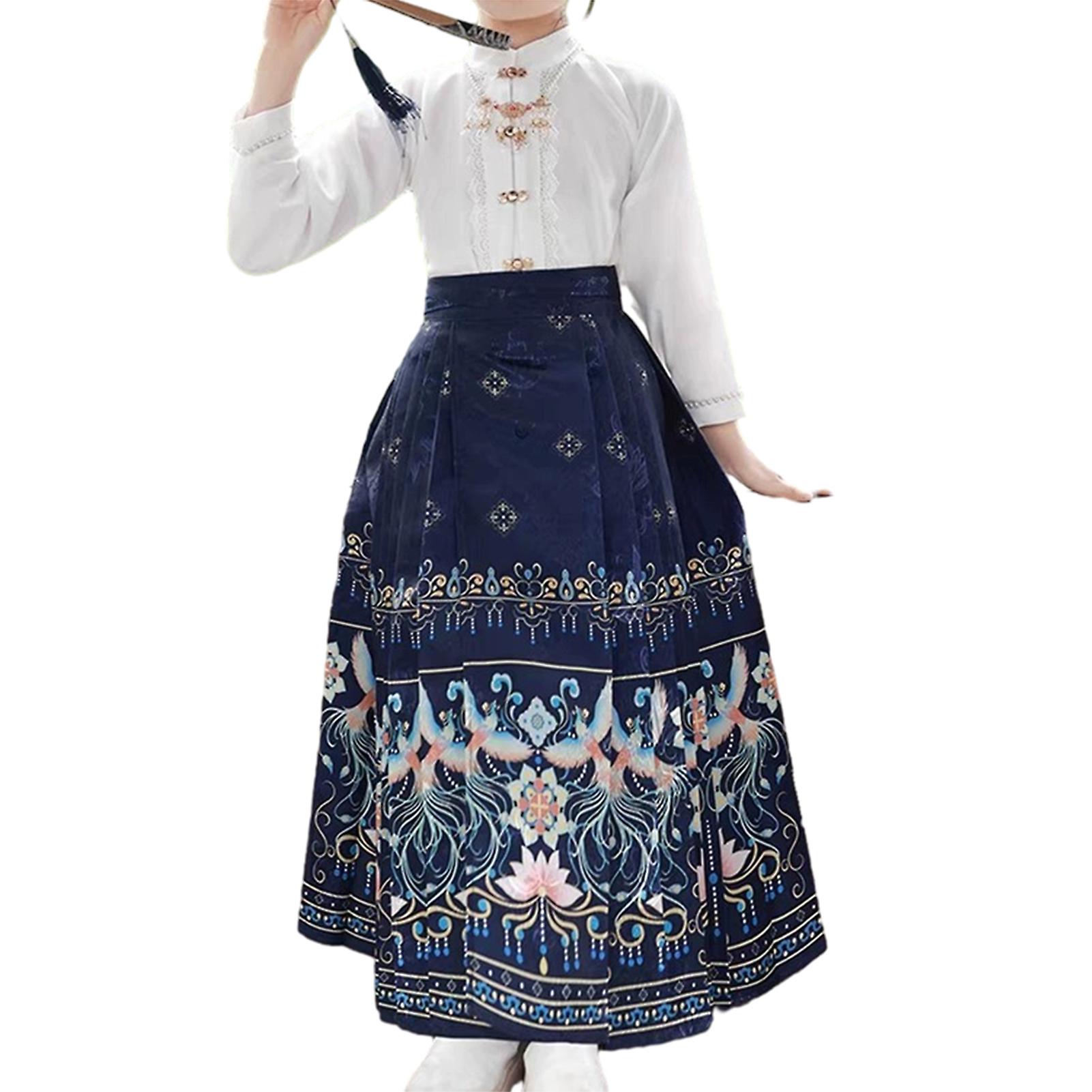 Robe Hanfu de style chinois pour les filles Robes confortables de tous les matchs pour l’usure quotidienne des filles