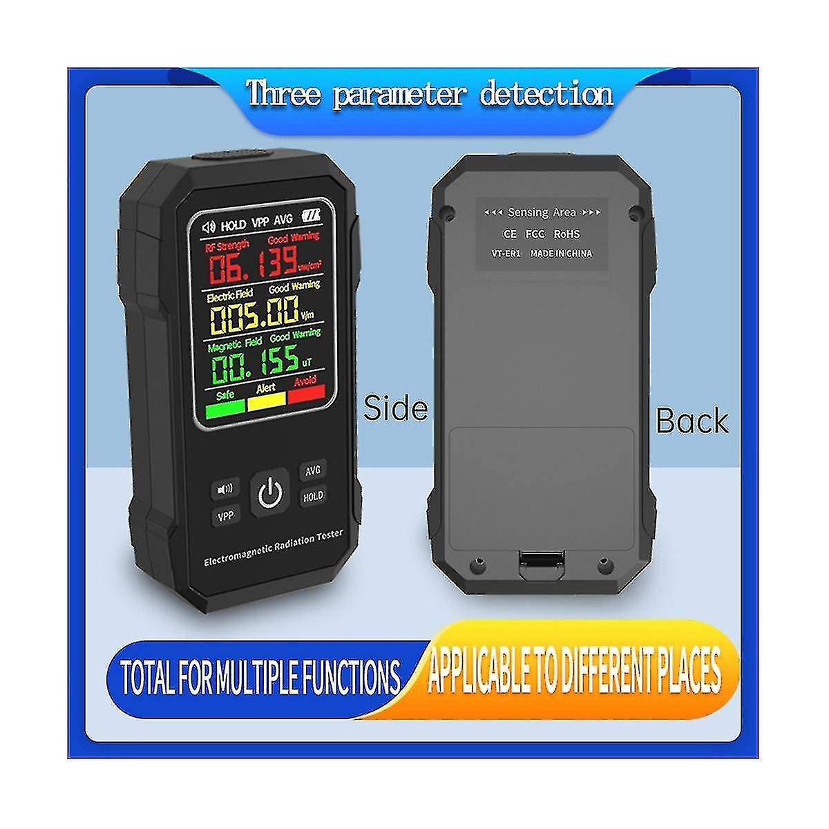 Electromagnetic Radiation Detector Electric Magnetic Field Tester Meter RF Strength Detection Devic