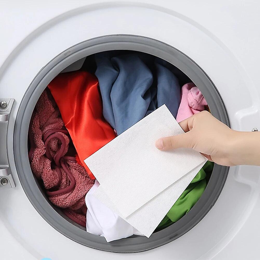 50pcs Color Catcher Sheet Dyeing Color Proof Cloth Absorbent Paper Fast Absorbing Washing Machine Color Run Remove~1061