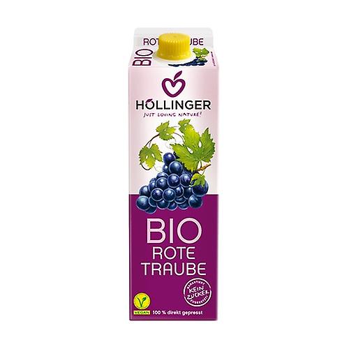 Organic red grape juice without sugar brick 1 L