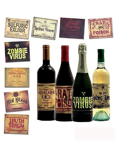 8 Stickers for Halloween bottle