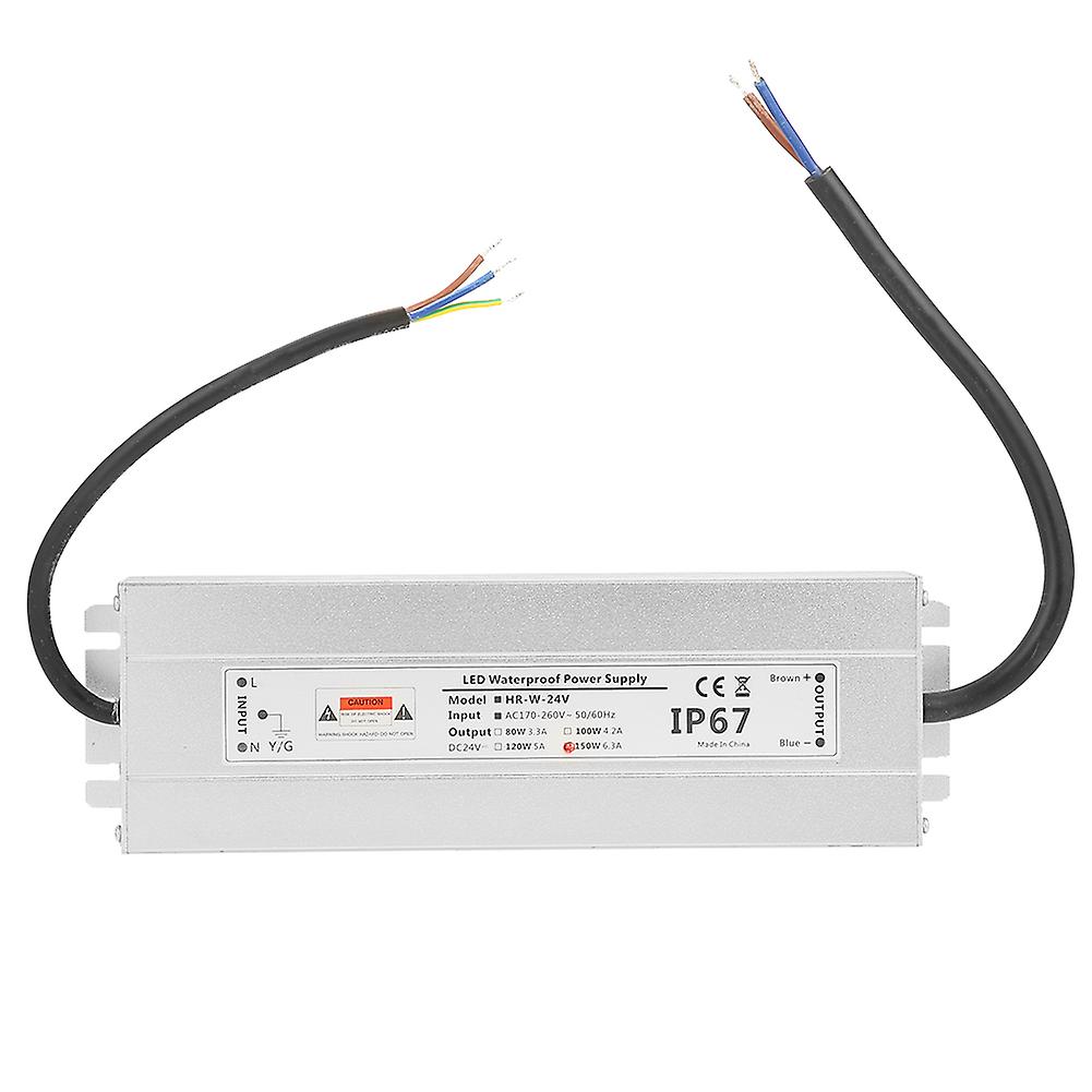 24V 150W 6,25A LED-Lichtleisten-Netzteil IP67 Wasserdichter LED-Treibertransformator