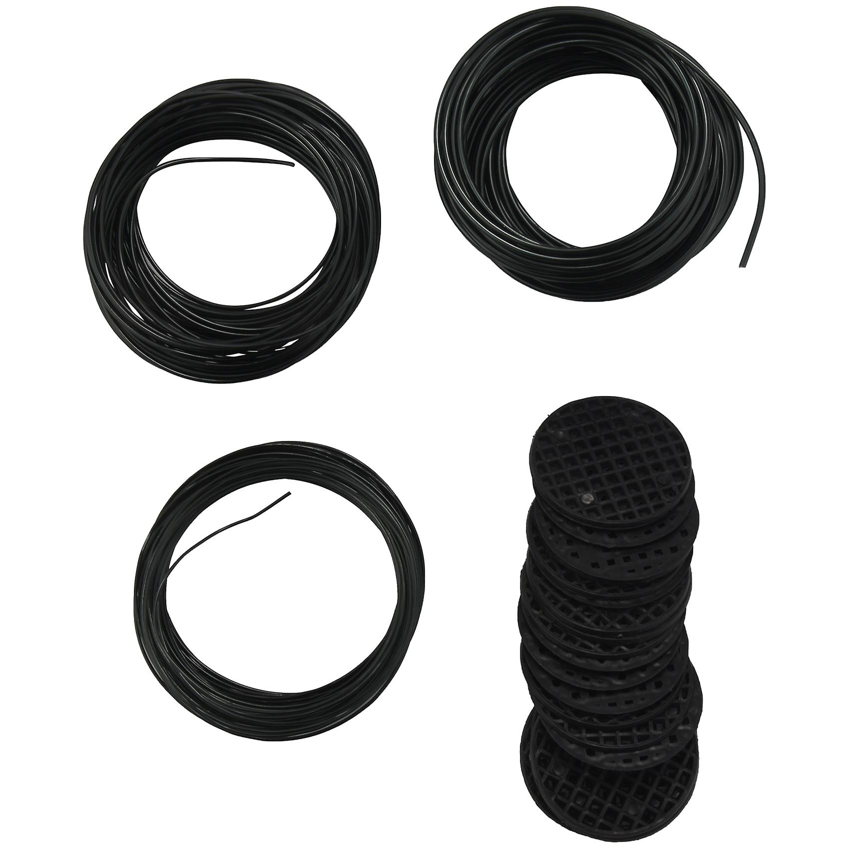 Bonsai Wire Set with Flower Pot Hole Mesh Pad,Copper Bonsai Training Wire for Kit 20 Plastic Mesh M