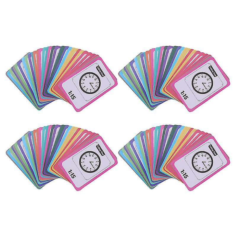 4pcs Telling Time Teaching Clock