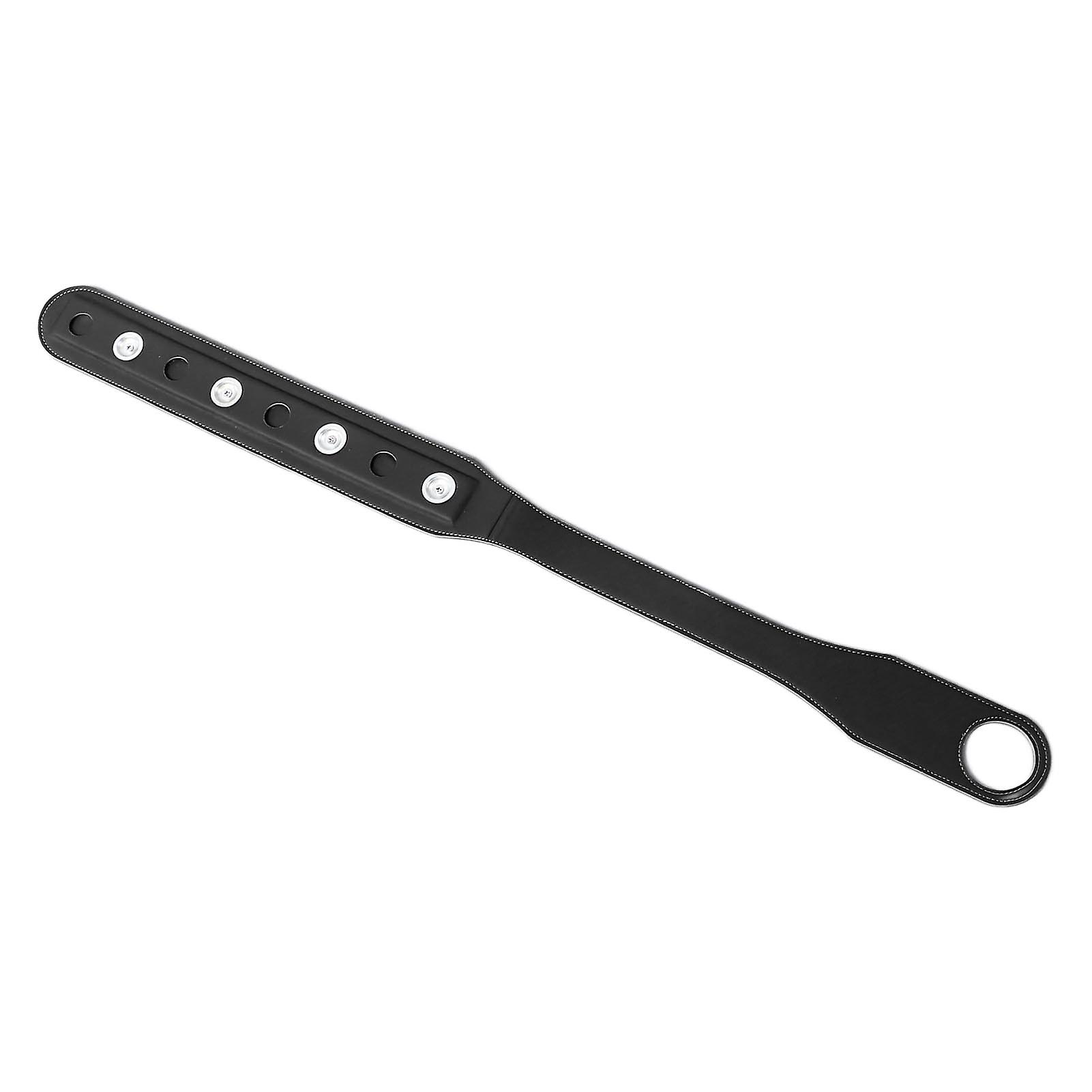 Cello End Pin Holder Strap Leather Cello Endpin Anchor Non Slip Strap for Practice and Performance Black