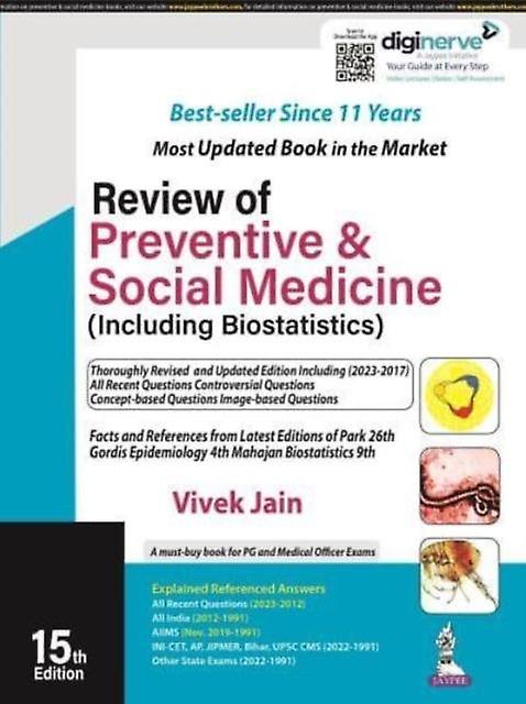 Review Of Preventive Social Medicine Including Biostatistics by Vivek Jain Paperback Book