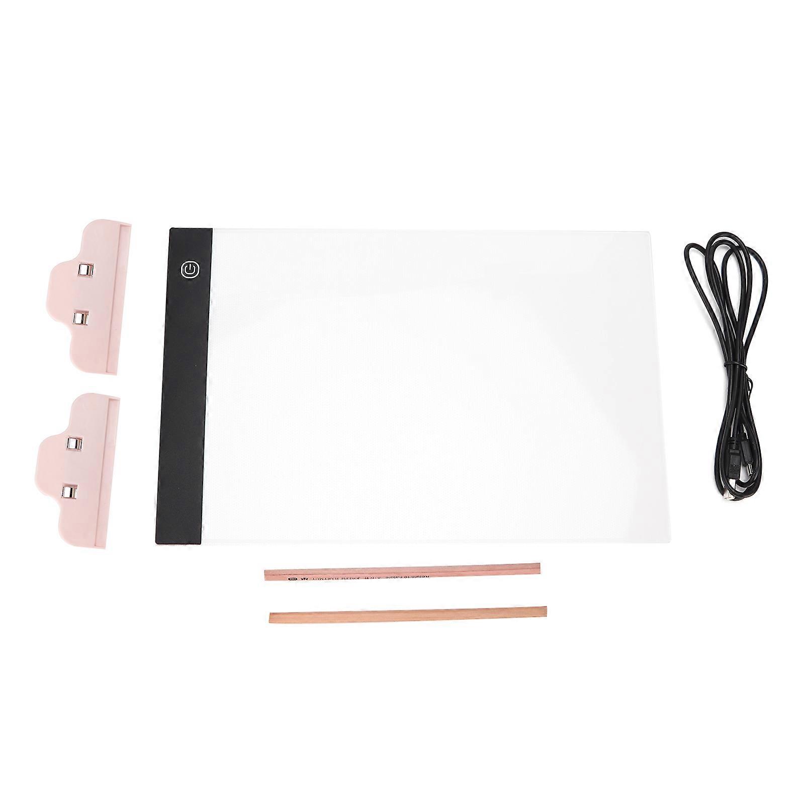 Light Pad Tracing Ultra Thin Adjustable Brightness Portable Light Board With Usb Cable For Sketching