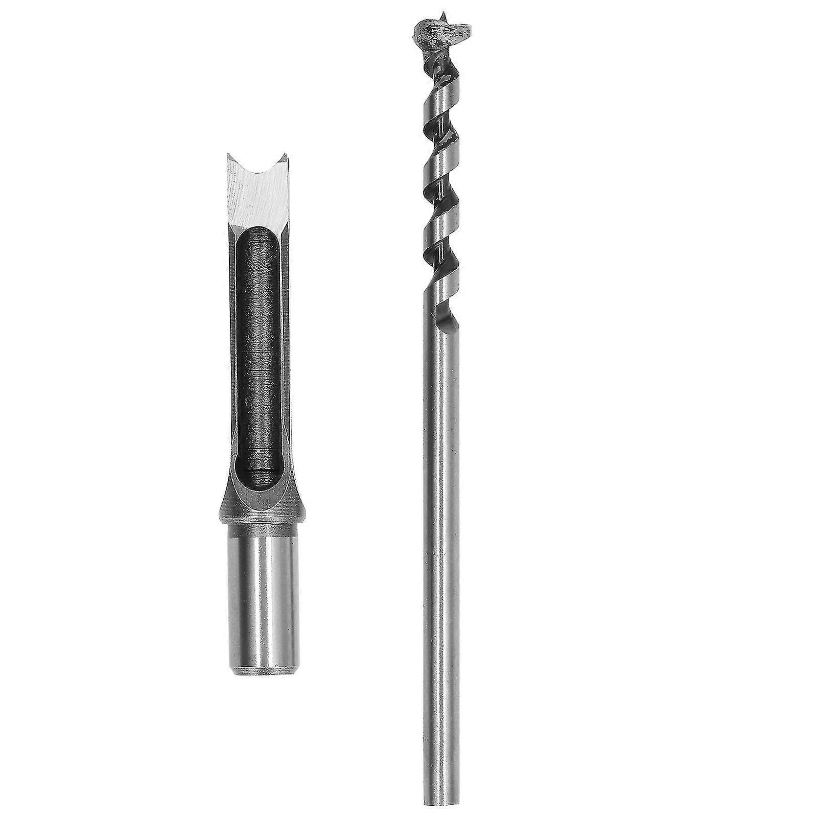 Square Hole Mortiser Drill Bit Alloy Steel Adjustable Mortising Chisel Woodworking Power Tool16mm