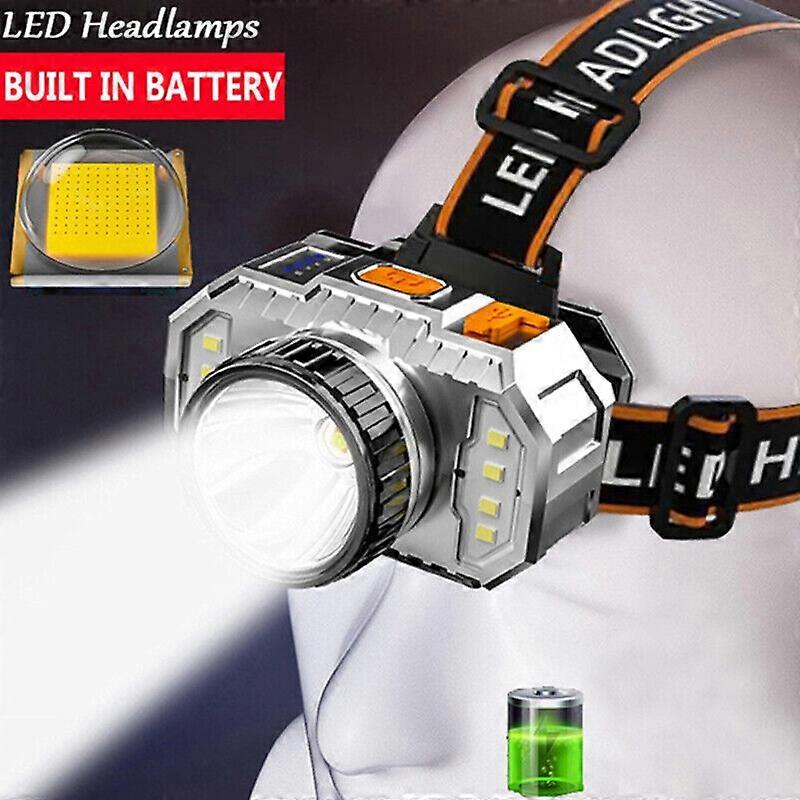 990000LM Super Bright LED Zoom Headlamp USB Rechargeable Headlight Head Torch US