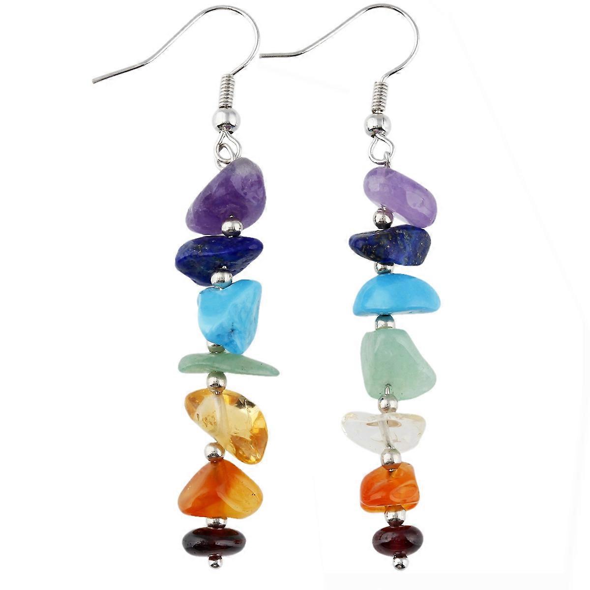 Earrings-Colorful CrystalTassel-Irregular Charm-Bohemian Glam