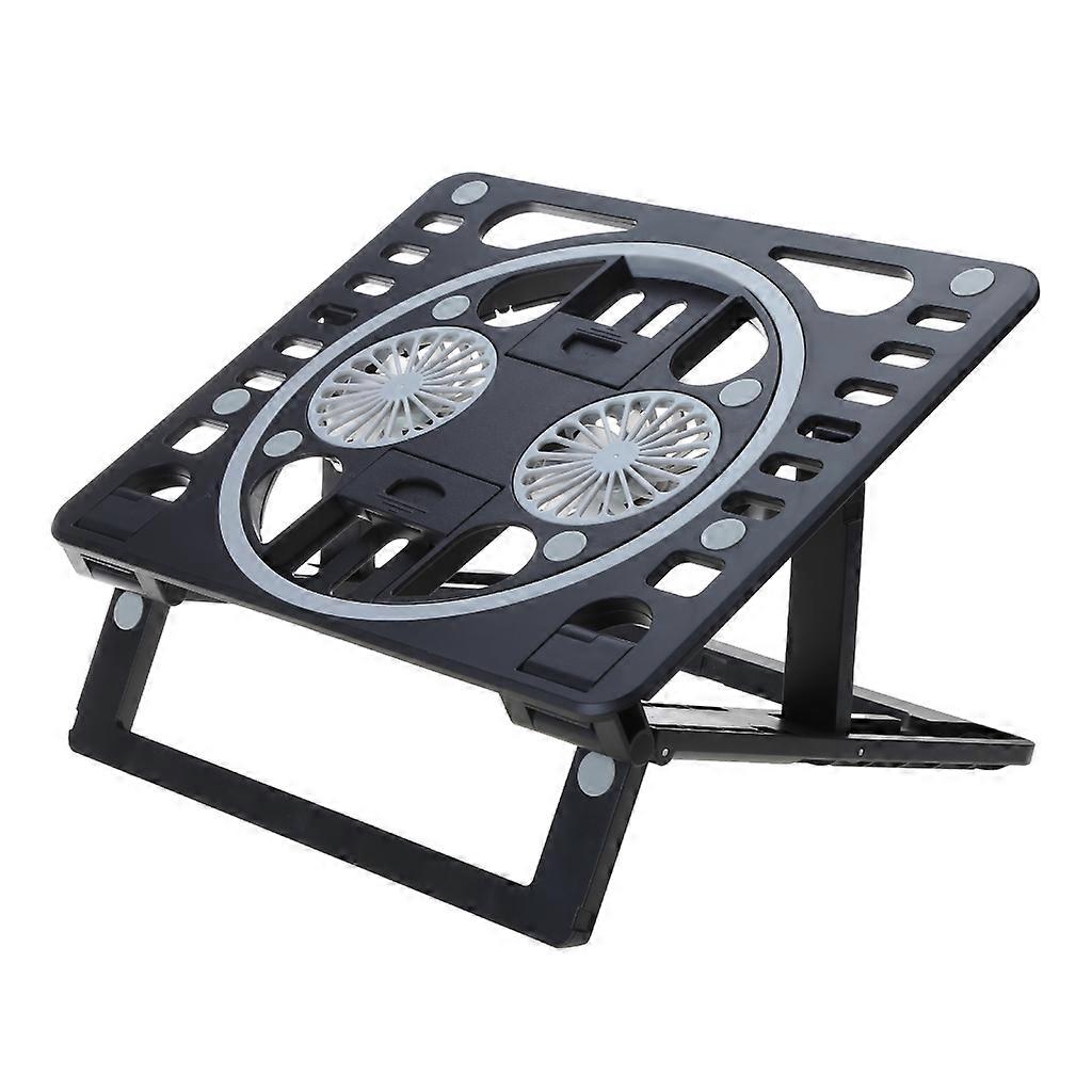 Portable Laptop Cooling Stand RGB Light Cooling Fans Radiator Panel Adjustable