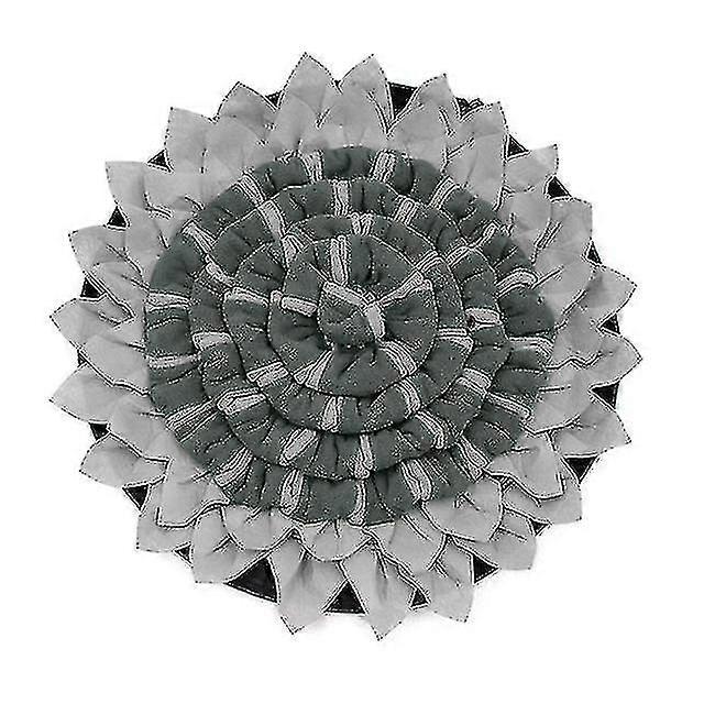 Pet Dog Snuffle Mat Puzzle Toy Slow Feeder Bowl Plush Round Pad For Small Medium Dogs Machine Washable Sniffing Training Blanket