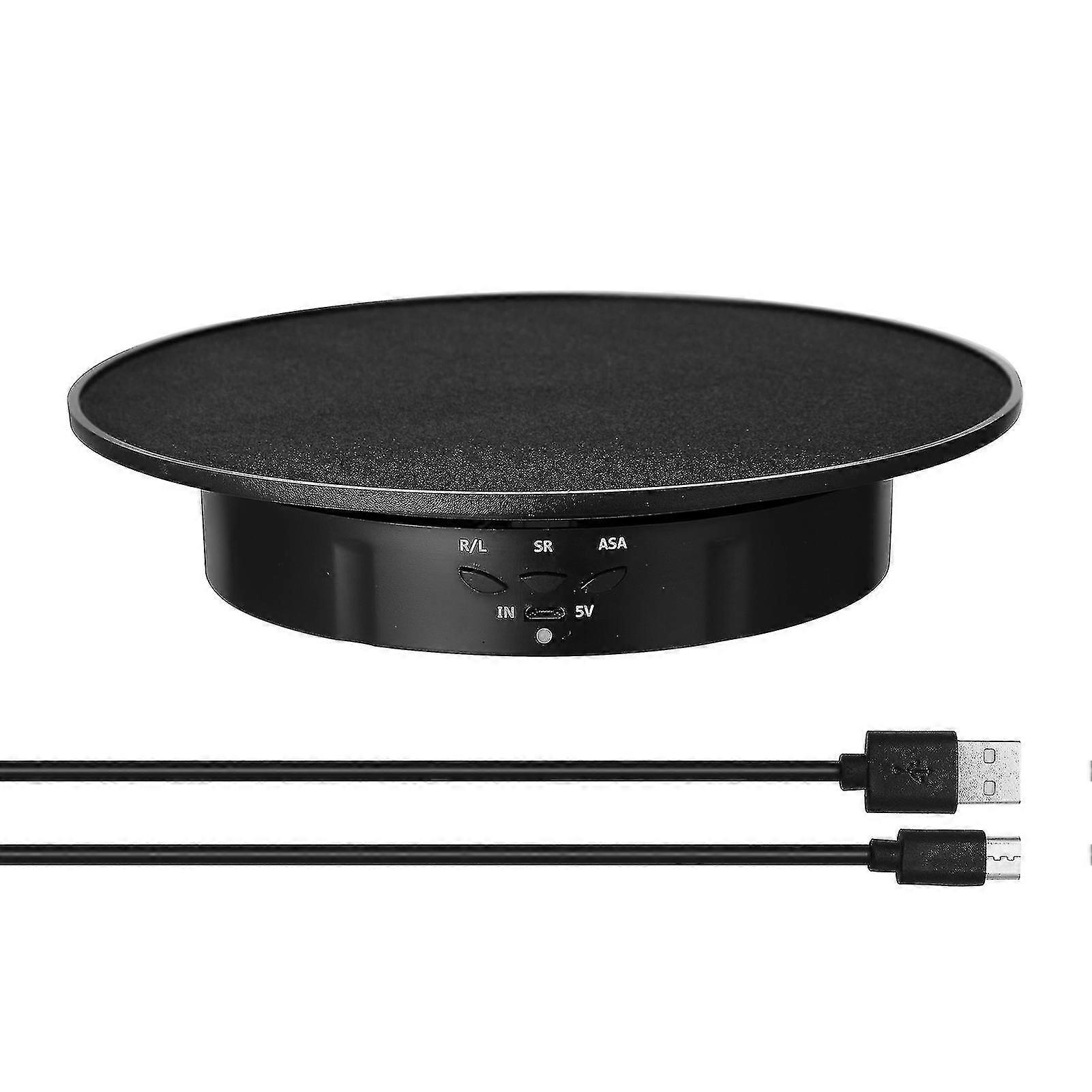 KINCJON 360 Degree Electric Rotating Turntable Display Stand For Video Photography Props Speed Adjustable Display Turntable Chumian