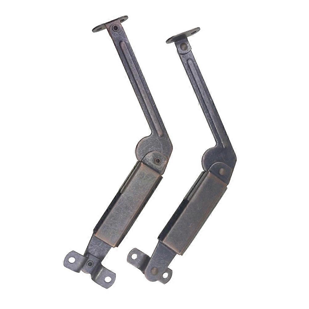 2pcs Spring Long Arm Practical Safety Spring Support for Cabinet Wood Box (Antique Copper, 2pcs/Pack)