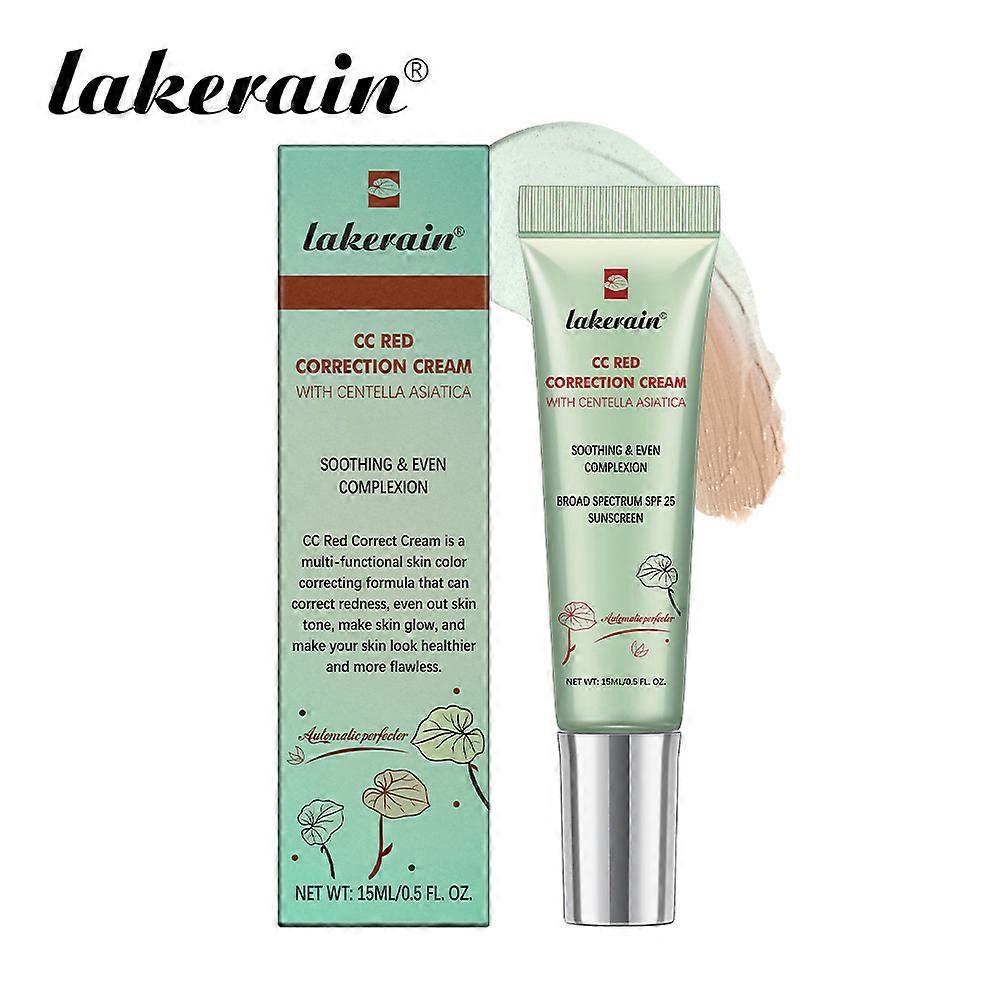 Color Correcting CC Cream with SPF 25, Coverage Lightweight Foundation, Even Skin Tone Makeup, Boost Radiance, Refine Skin Texture, Avoid Sun Damage