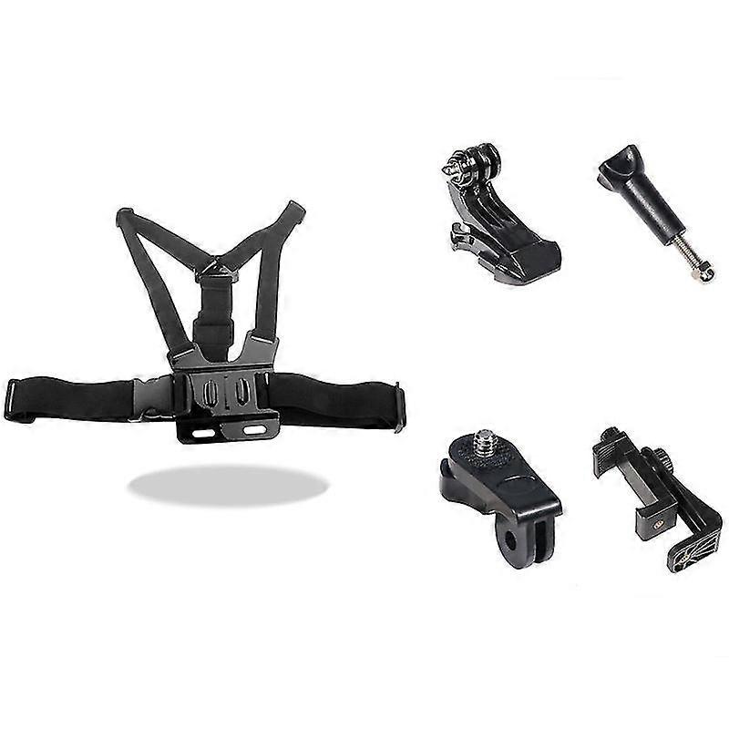 Chest Mount Harness Chesty Strap Compatible With Gopro Hero And Action Cameras Fully Adjustable Chest Strap