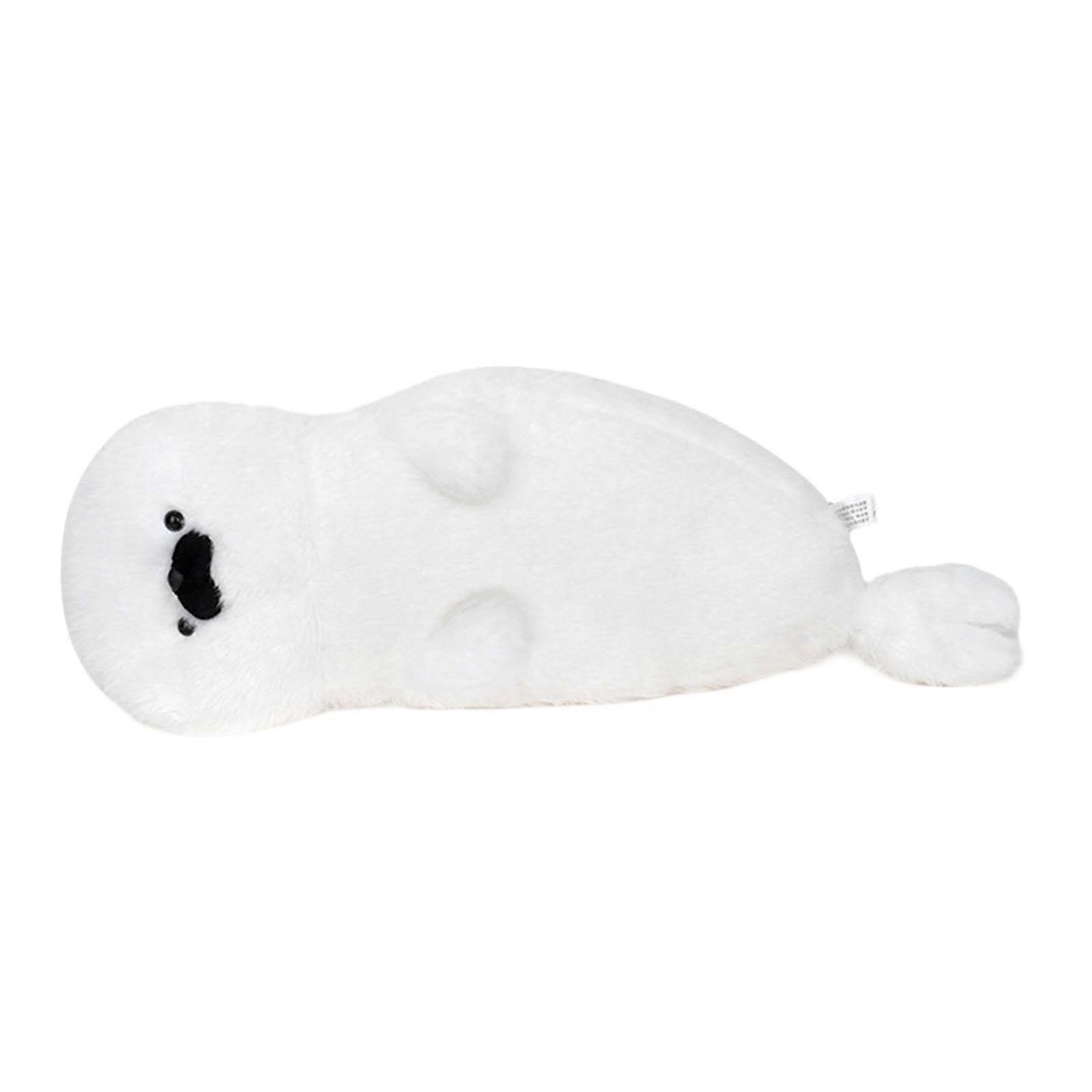 Lying Seal Plush Toy Realistic Plush Animal Doll for Adults Gifts Teens Blue