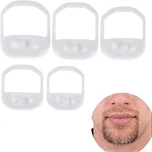 5Pcs Styling Shaving Shaper Tool Mould Beard Comb Goatee Template Male Gift