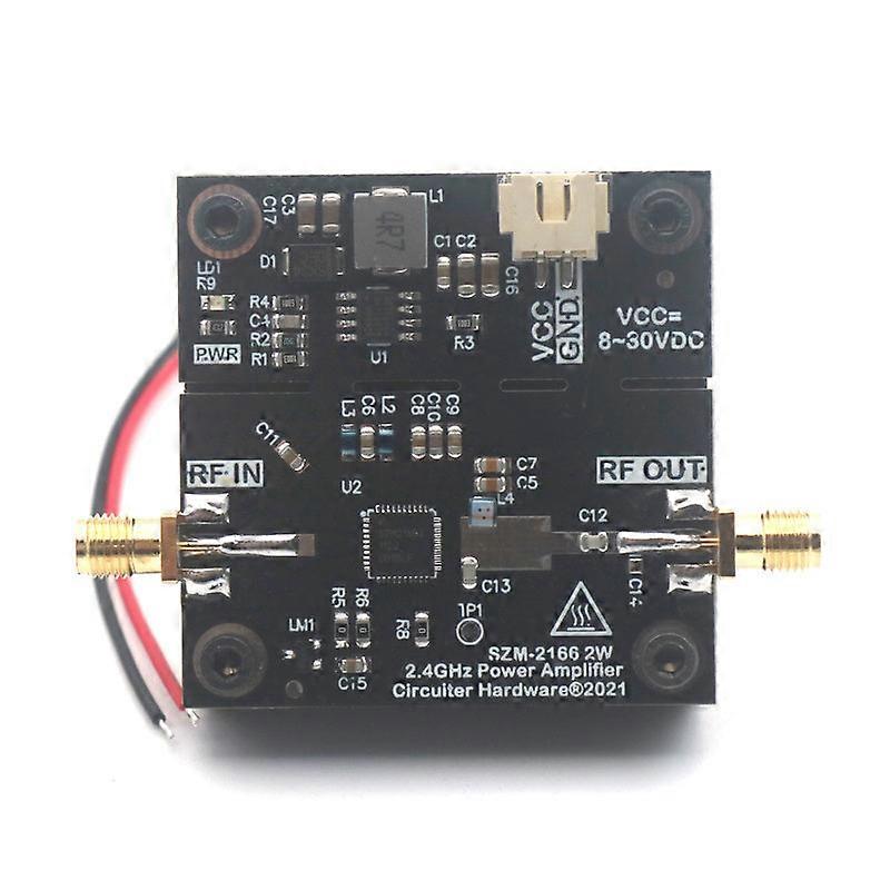 Szm2166 2.4g 2w Rmplifier Rf Power Amplifier 30db 12v 24v Dc For 2.4ghz Wifi Transmitter Bluetooth Image Transfer Amp