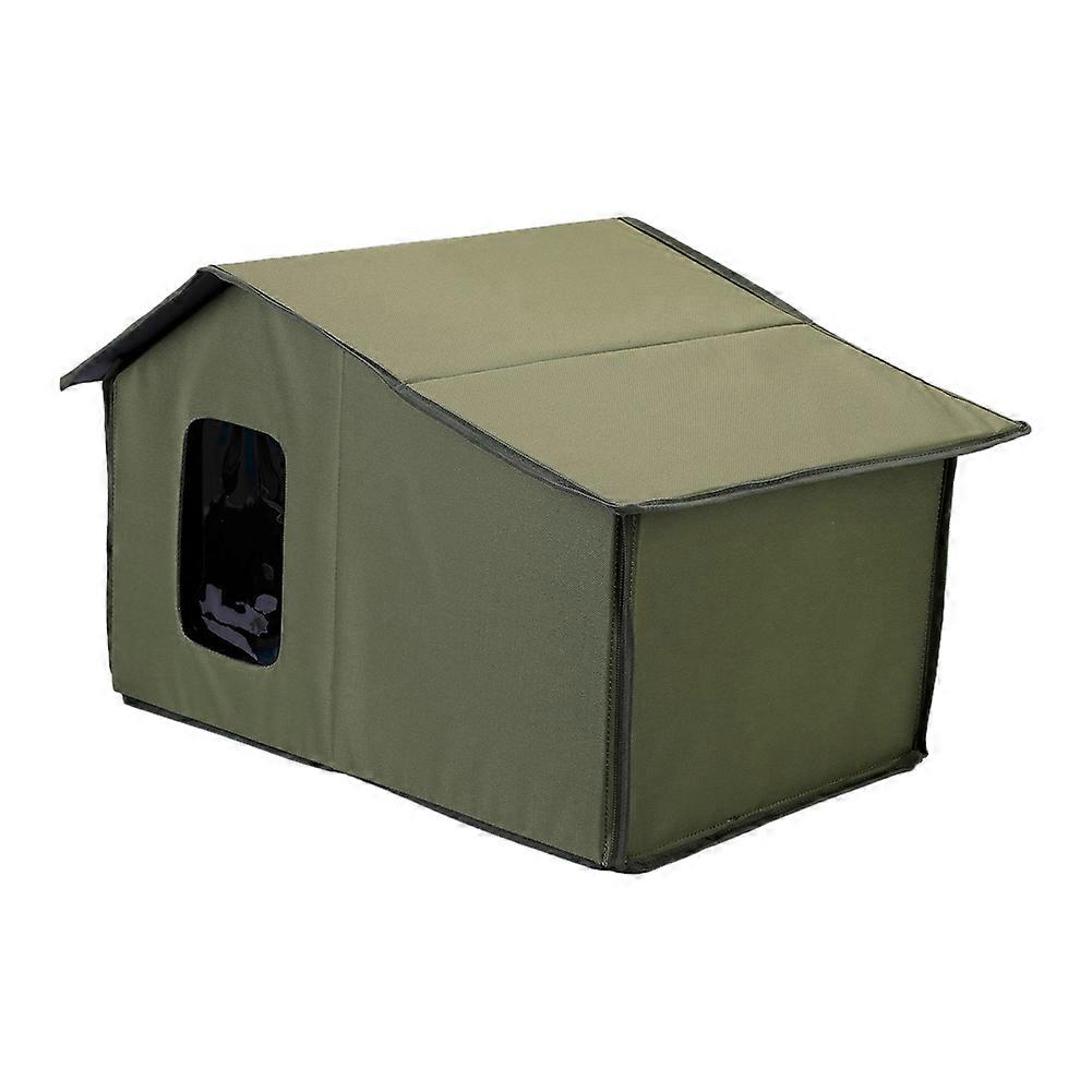Pet Shelter Foldable Warm Cat House for Outdoor Cats Cat Bed Cats Dogs Shelter Weatherproof Cat Cav