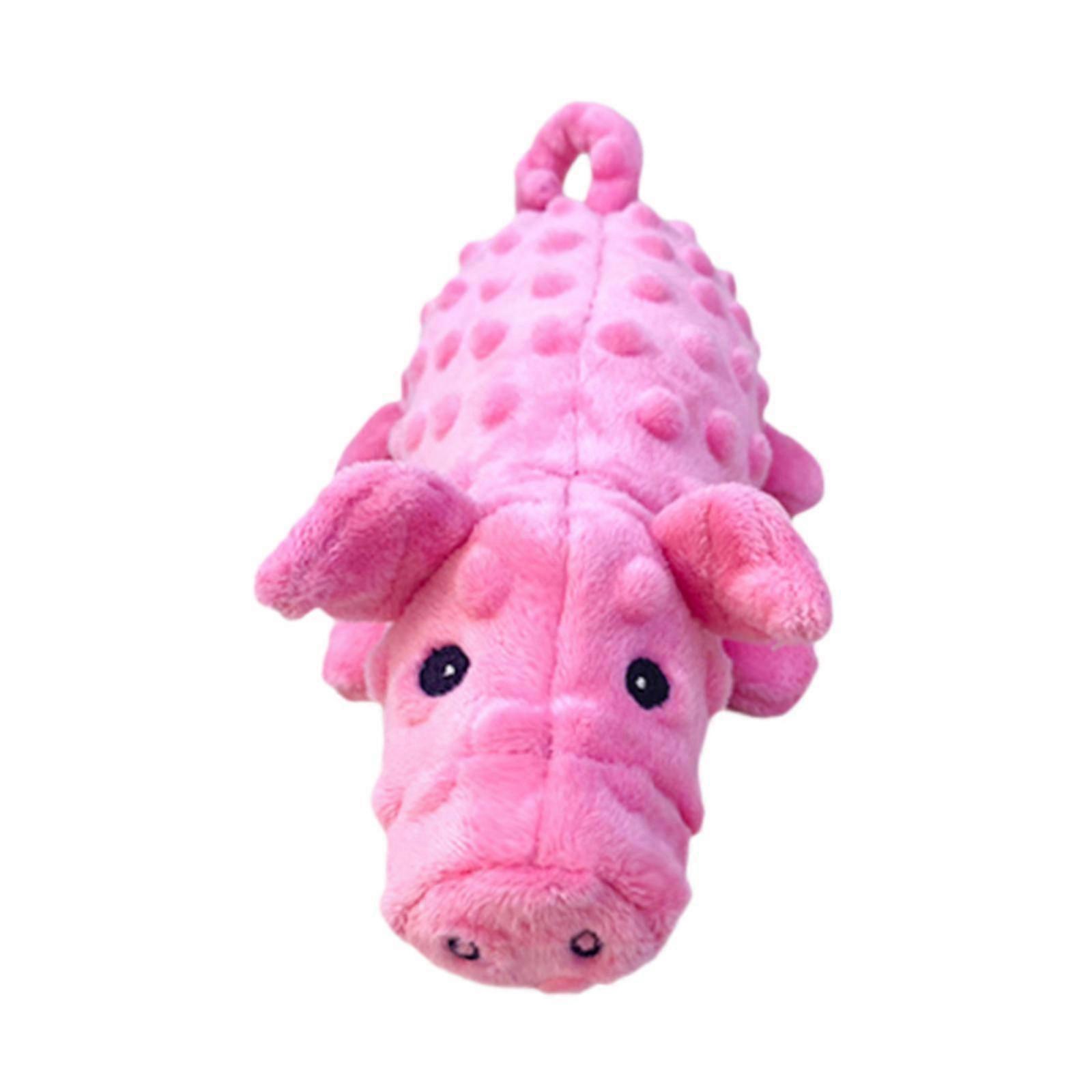 Dog Squeaky Toy Plush Animal Dog Toy for Medium Large Dogs Indoor Play Puppy Blue