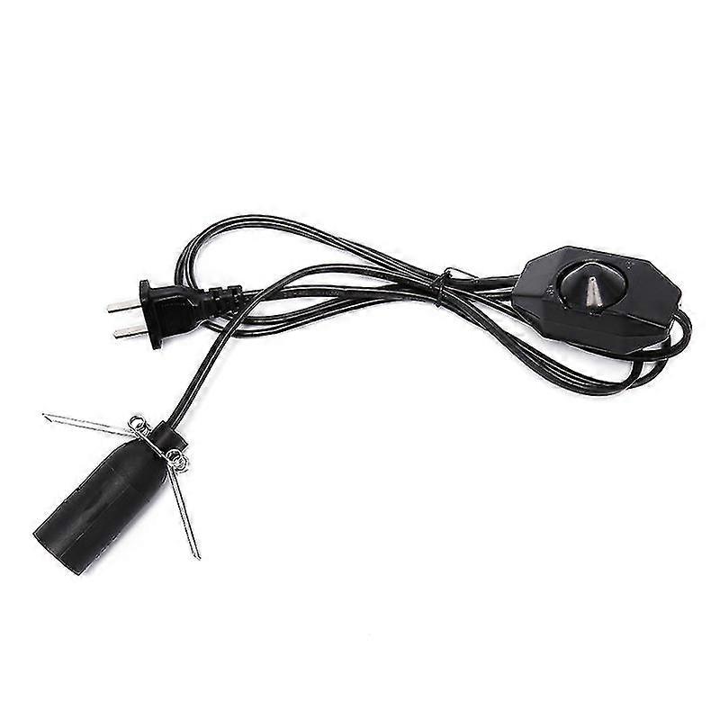 Saltlampe Dimmer Kontrollbryter Strømkabel Ledning E14 Sokkel US Plugg