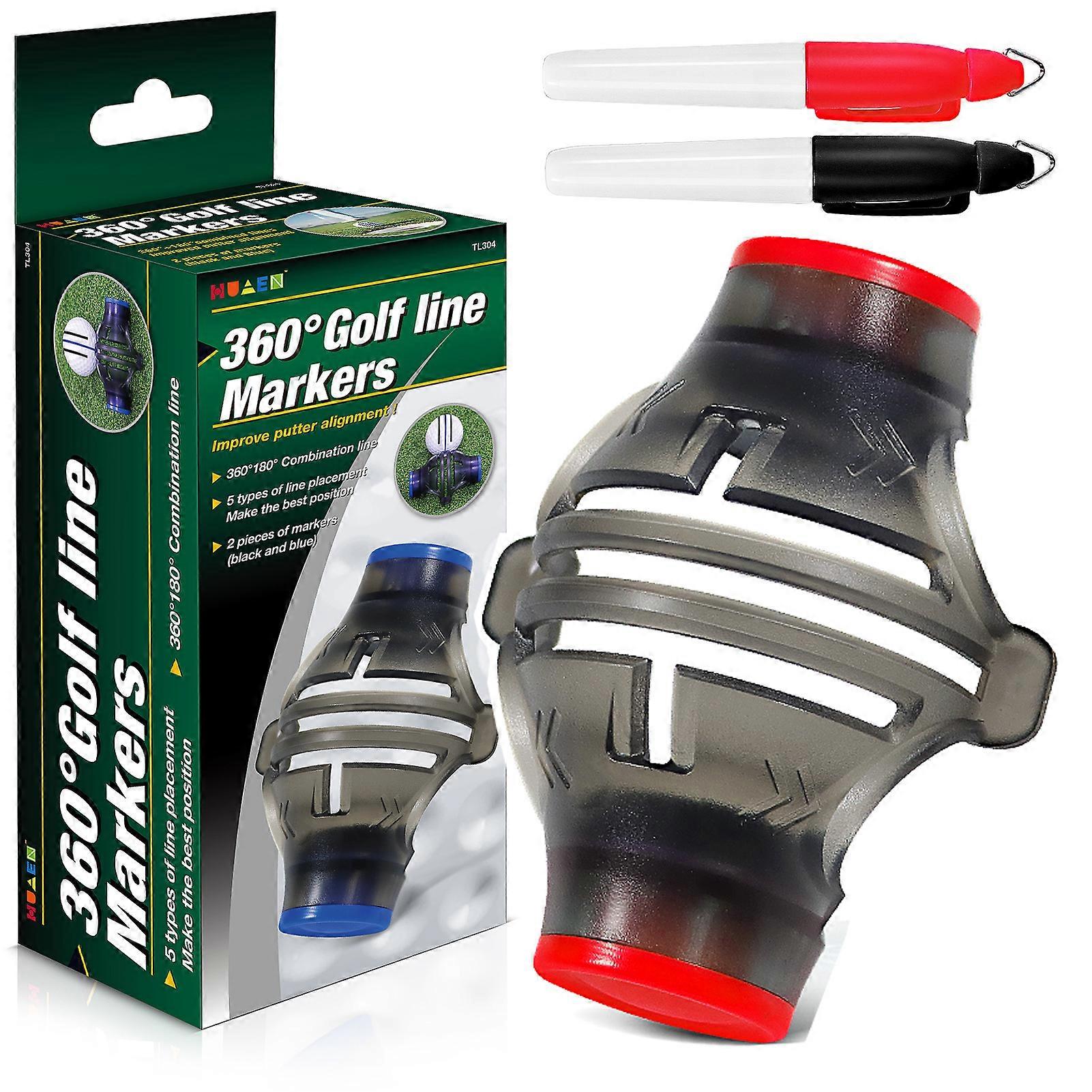 360 Degree Golfs Ball Marking Tool Easy Use Portable Ball Line Mold for Golfs Supplies
