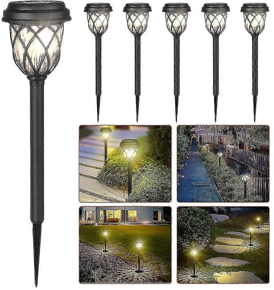 Solar Garden Lights - Led Solar Path Lights,Double Waterproof,Unique Glow