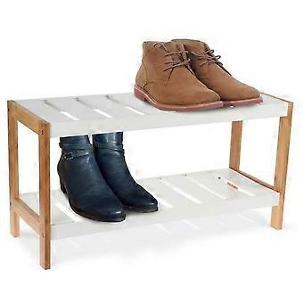 Aufbewahrungslösungen Schuhregal mit 2 Ebenen 70x26x36 cm