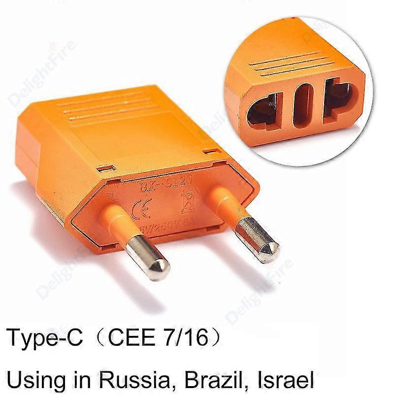 Us To Eu Plug Converter Japan Euro European American Plug Adapter Type C Travel Adapter Power Electric Plug Sockets Outlet