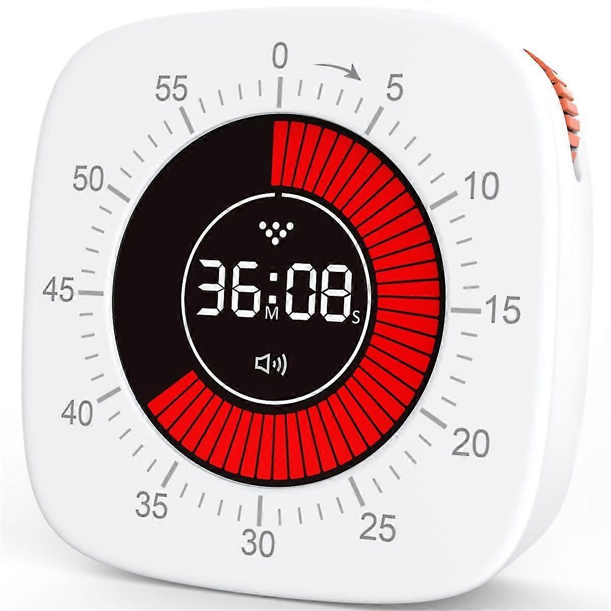 Visual Timer For Kids,digital Timer With 60-minute Countdown, Silent Timer For Desk Timer Clock For Studying, Teaching B