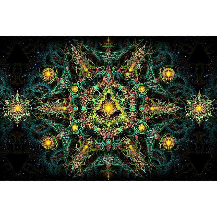 Reincarnation Flag 100D Polyester Backdrop Blacklight Home Bedroom Dorm Wall Decor Banner