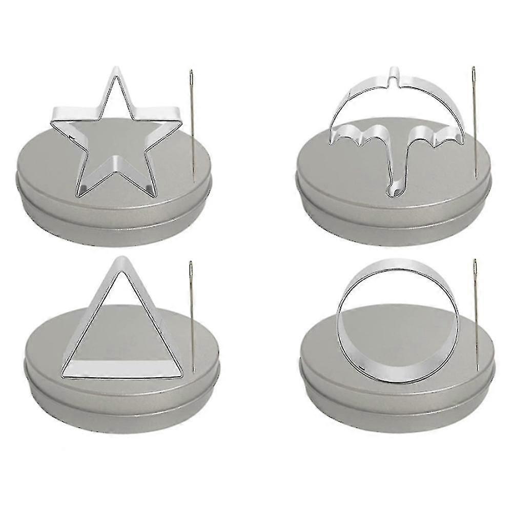 Dalgona Korean Candy Making Tools Set Stainless Steel Sugar Pie Game For Ppopgi Making Tool 4 Piece