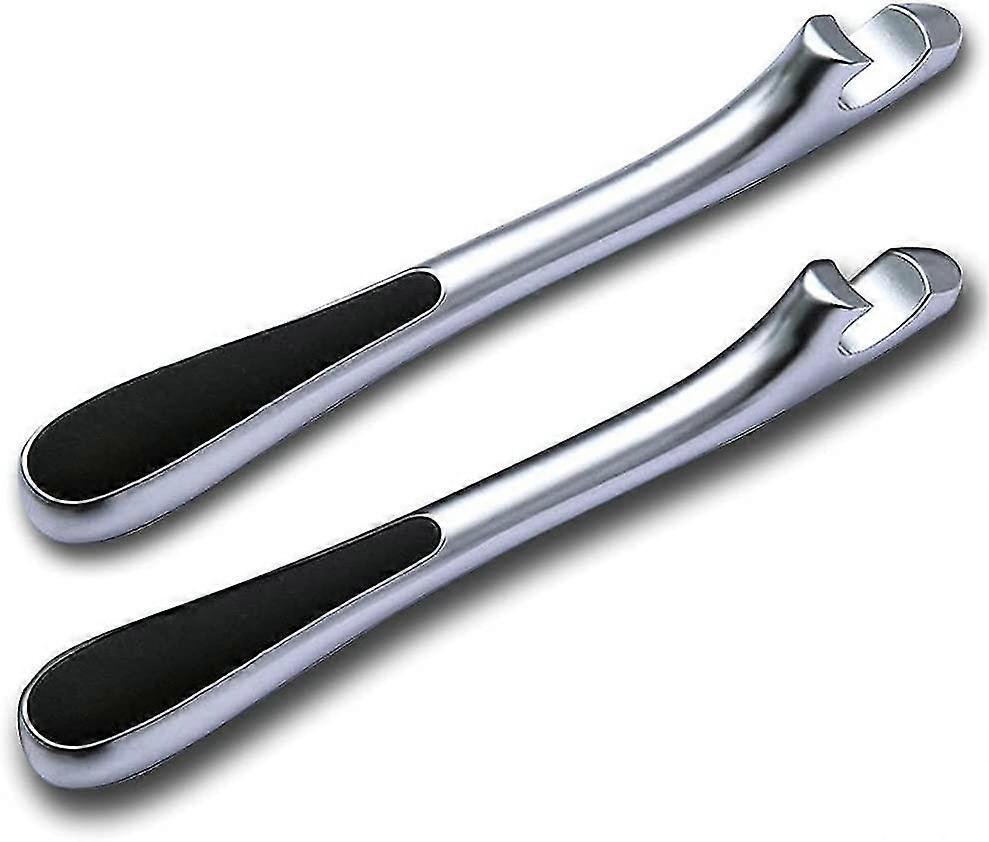 Yaju Zinc Alloy Beers Bottle Opener, Stick Type With Non-slip Abs Handle2pcssilver