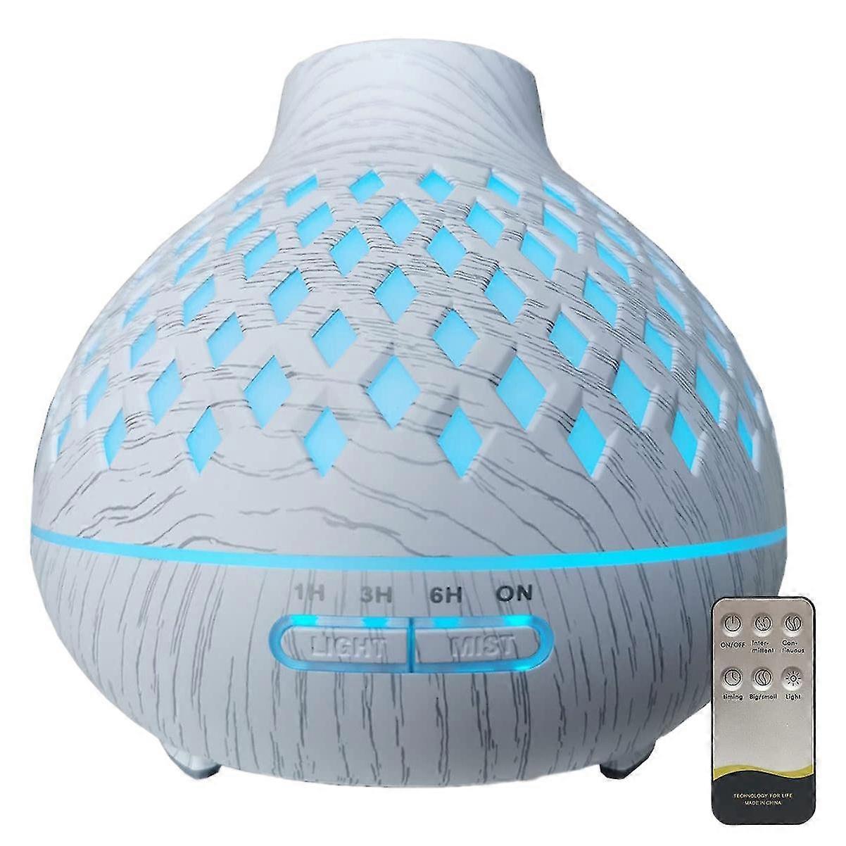 400ml Essential Oil Diffuser Wood Grain Aroma Diffuser With Timer Cool Mist Humidifier For Home Baby