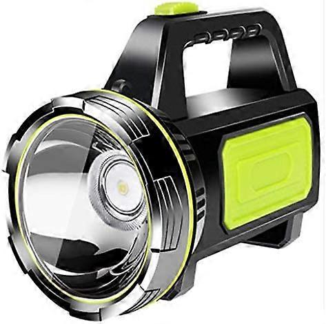 Large Torch Flashlight LED Searchlight 2 Modes 1500LM Light Handheld Lamp White Light Rechargeable Led Searchlight Lantern Outdoor Emergency