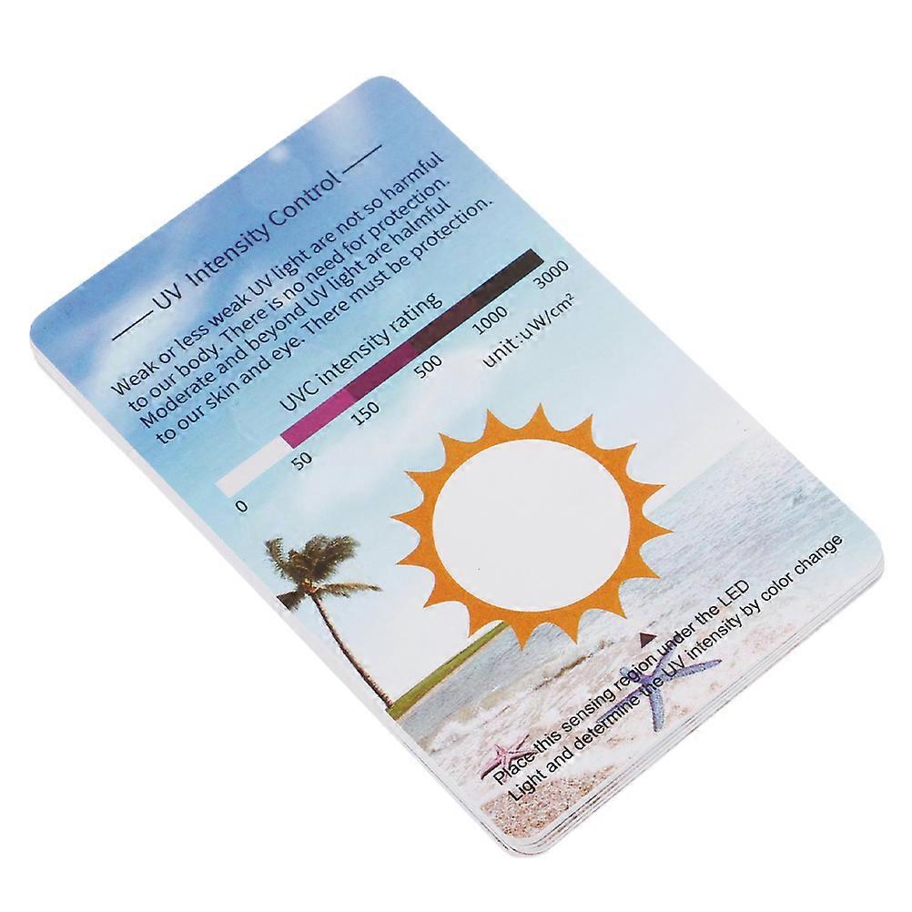 6Pcs UV Testing Cards UV Testing Cards UV Identifying Card UV Identifiers