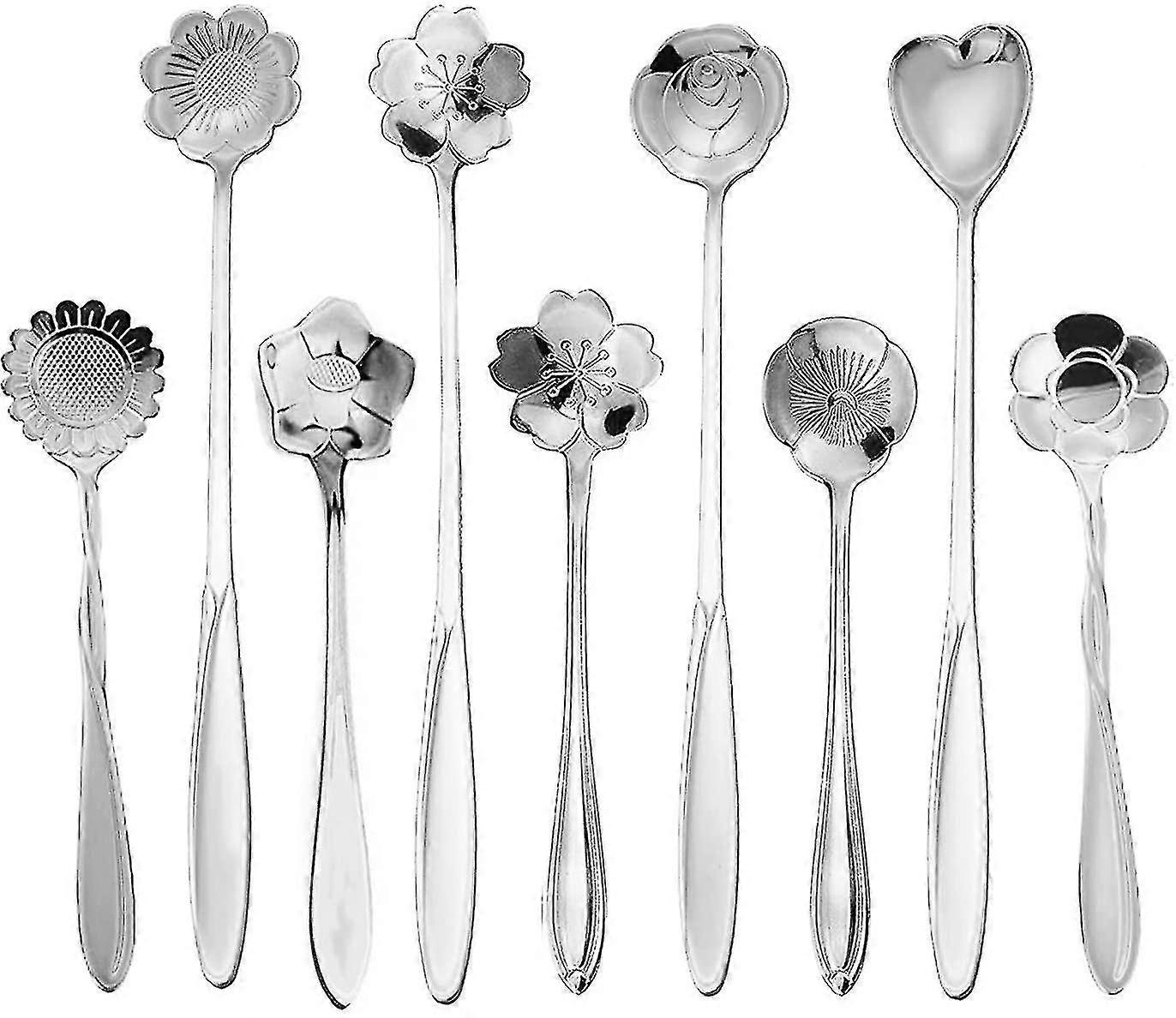 Flower Spoon Coffee Teaspoon Set