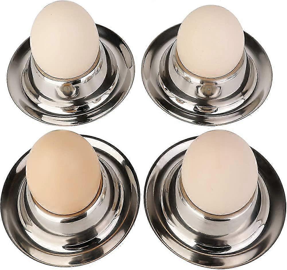 Stainless Steel Egg Cup Set For Soft Boiled Egg Holders Tableware Kitchen Gift