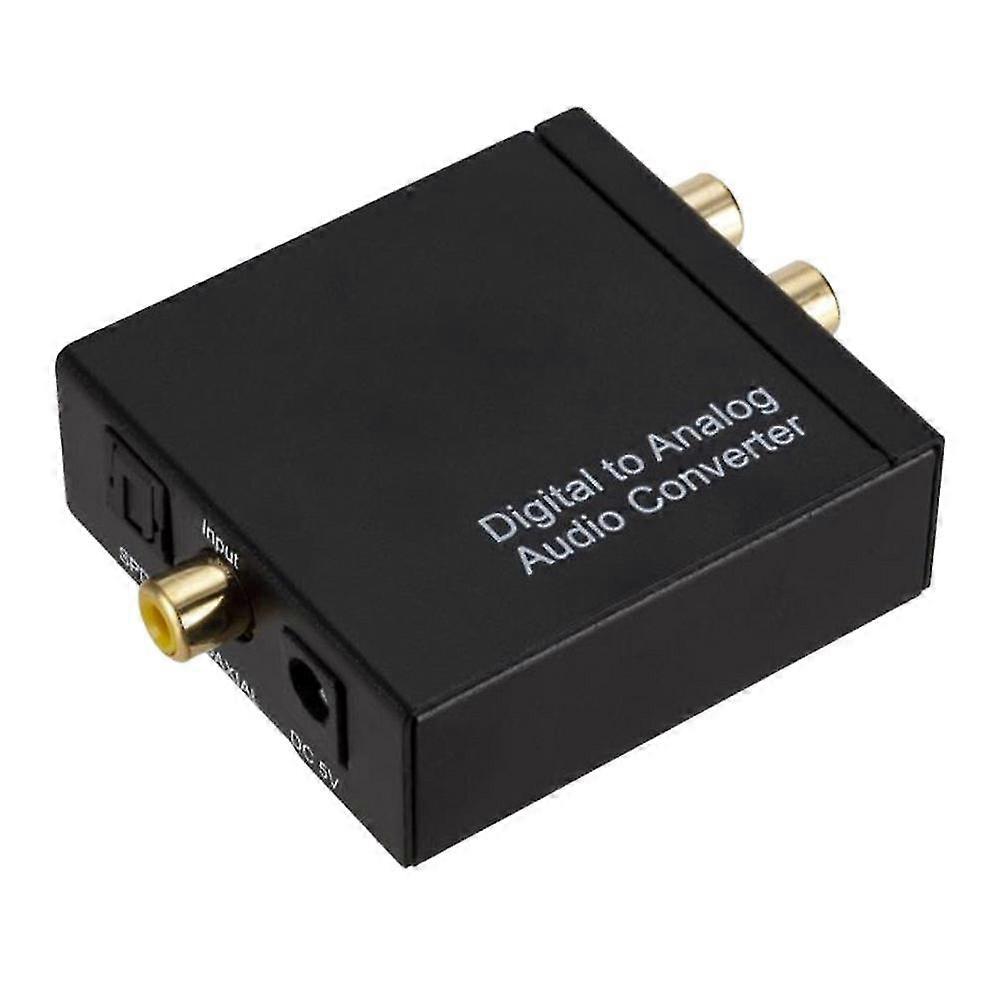 Audio Converter To Analog Stereo Audio Left/right Soundtrack Converter Adapter 3.5mm Jack Output