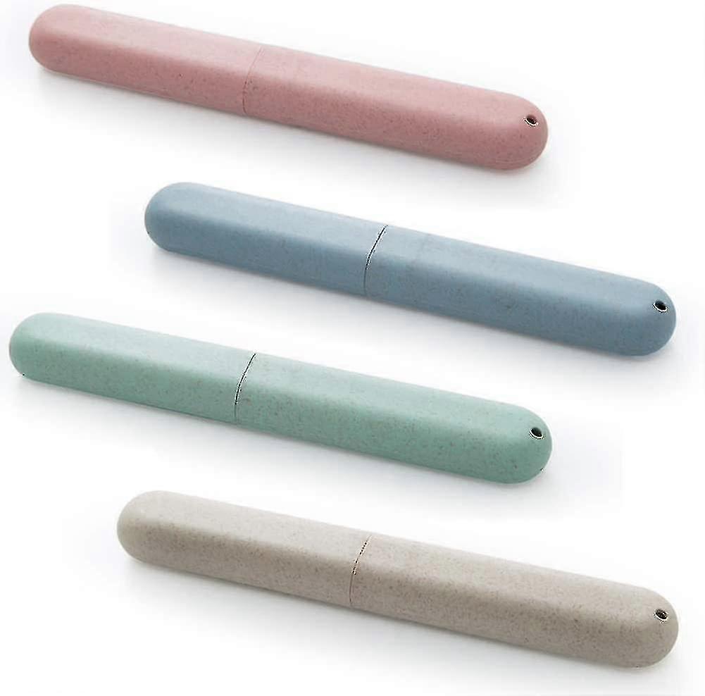 4pcs Toothbrush Case, Portable Toothbrush Box Storage Box For Travel Dustproof Toothbrush Holder For Outdoor Home