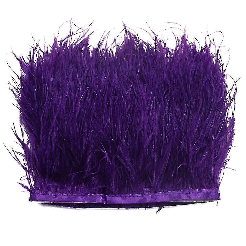 Φτερά στρουθοκαμήλου Trim Fringe Για Κόμμα Νυφικό Ράψιμο Χειροτεχνίες 2 γιάρδες, Φτερό Πανί Φτερά Trim Fringe Για