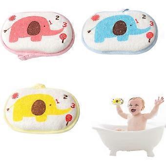 Baby Bath Sponge Soft Foam Scrubber Natural Sponge For Bathing, Shower Scrubber Body Sponge For Kids/babies/men/women, Set Of 3