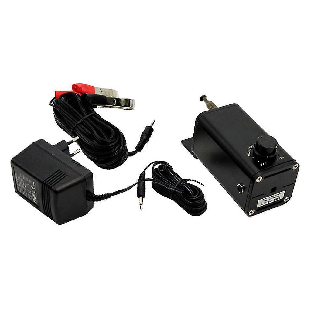 מסובב ברביקיו מנוע קטן עם קליפסים חוט מתאם תנור גריל שחור