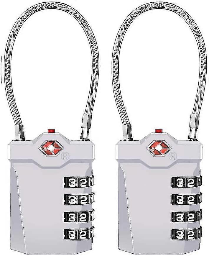 Tsa Locks 2 Pieces. Tsa Luggage Lock 4 Digits. Combination Lock Suitcase. Cable