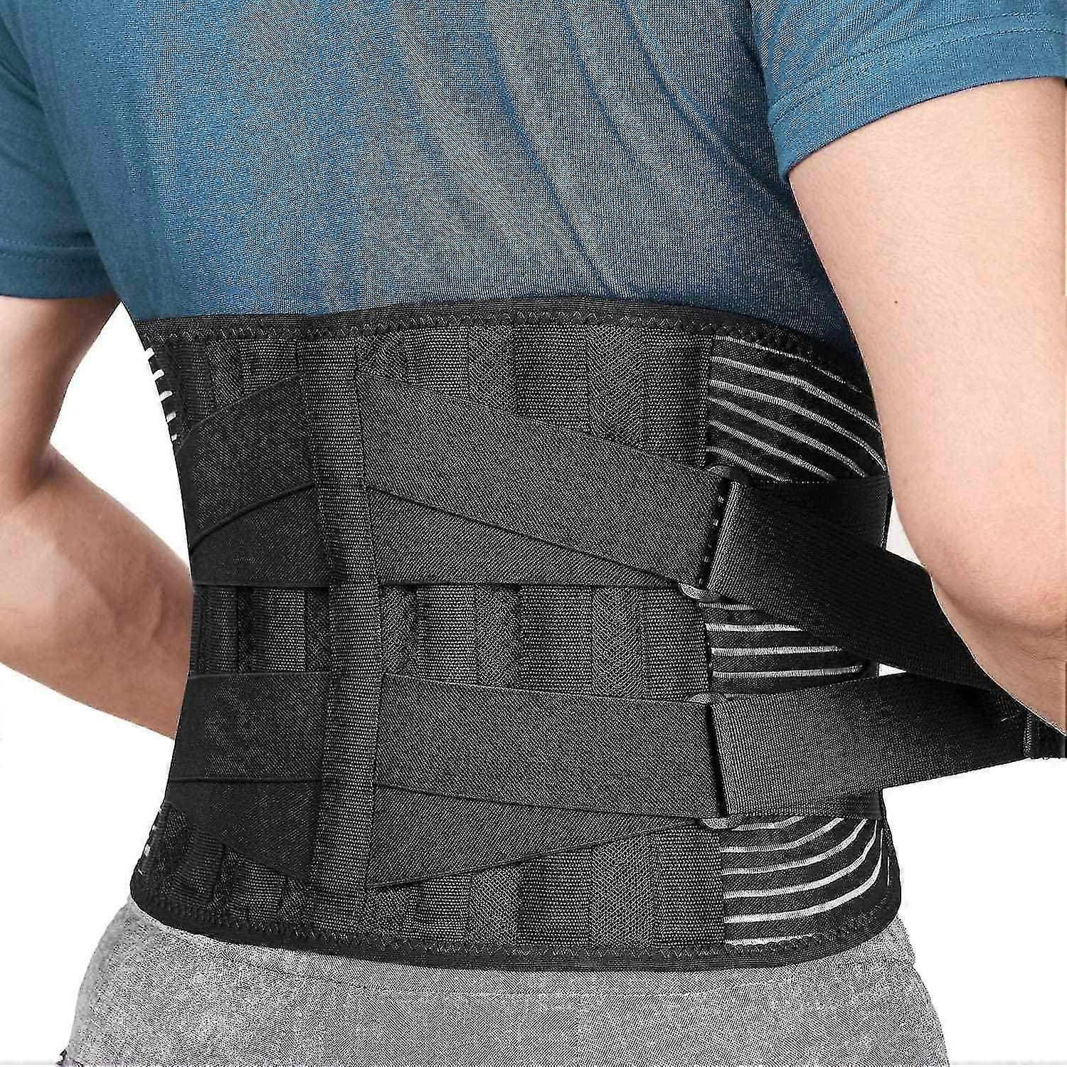 Lumbar Support Belt Maintain Your Lumbar and Back Well Relieve Pain 4 Springs Adjustable Double Stra