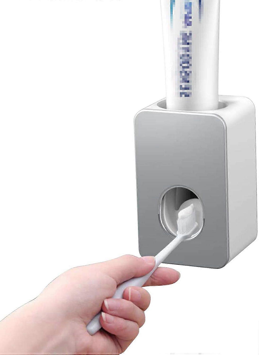 Toothpaste Dispenser Automatic [Wall Mount/Traceless Installation/Waterproof] Toothpaste Holder Adaptive Thread